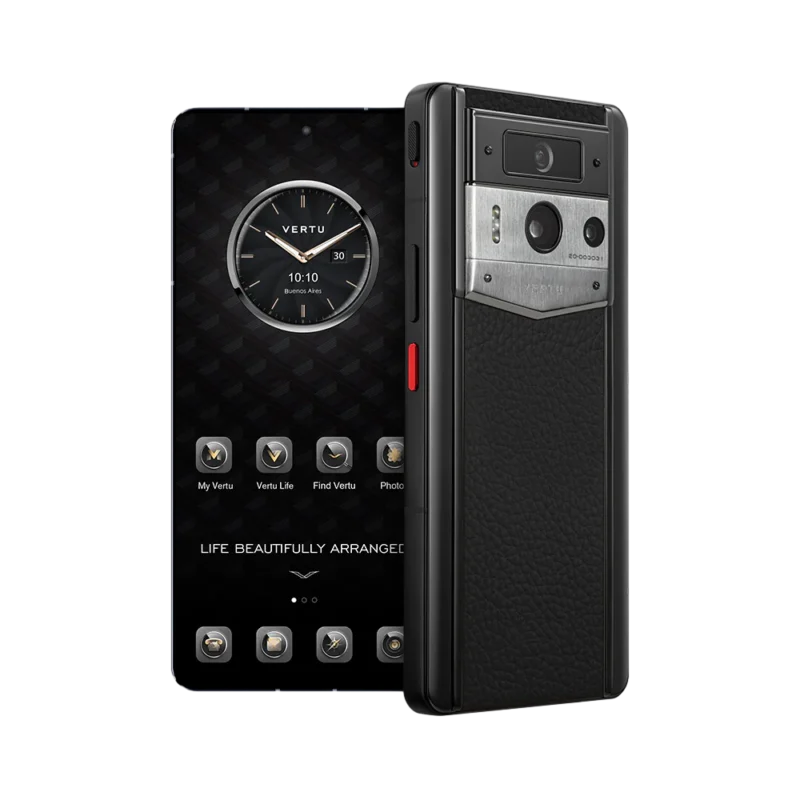 METAVERTU Max Web3 AI Black Calfskin Silver