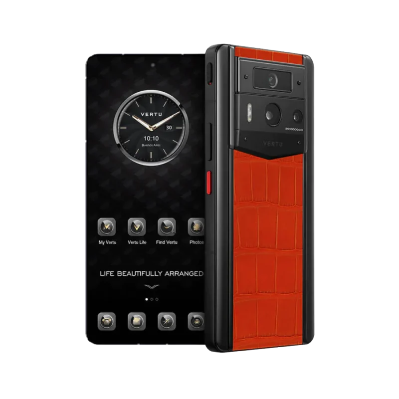 METAVERTU Max Web3 AI Orange Alligator Skin