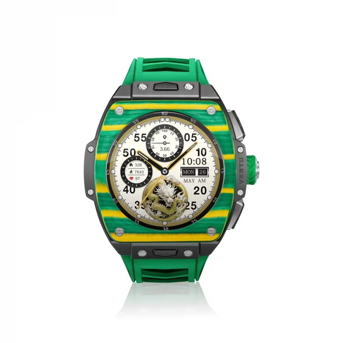 VERTU GRAND WATCH Yellow and Green Carbon Fiber