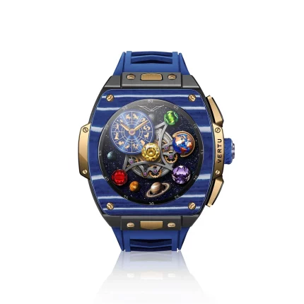 VERTU GRAND WATCH Bespoke Gold - Blue and White Carbon Fiber