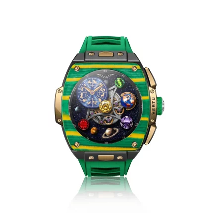 VERTU GRAND WATCH Bespoke Gold - Yellow-Green Carbon Fiber