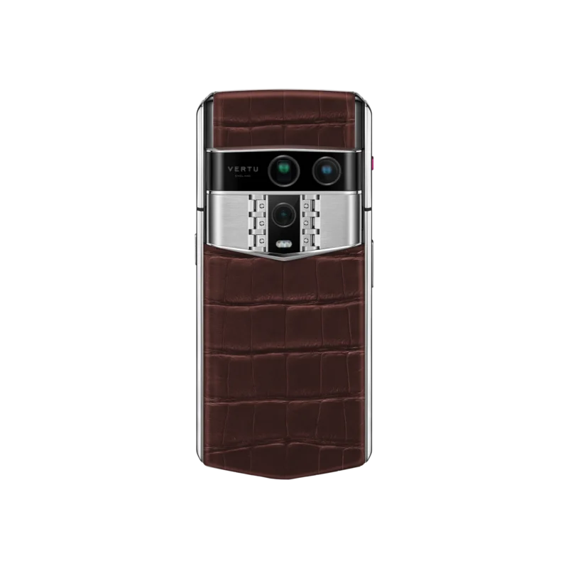 Agent Q Silver Advanced Set - Amber Brown Alligator Skin
