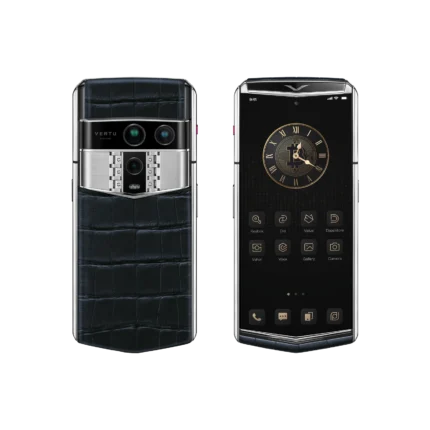 Agent Q Silver Advanced Set - Graphite Black Alligator Skin