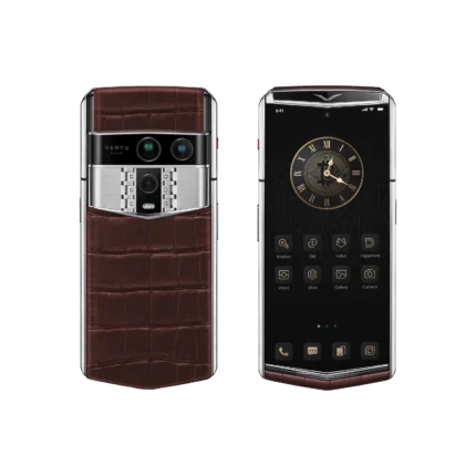 Agent Q Silver Advanced Set - Amber Brown Alligator Skin