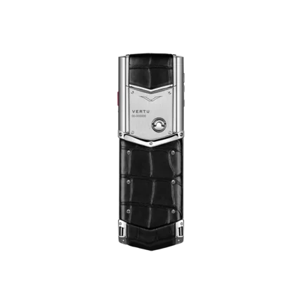 Signature S+ White Steel Alligator Skin - Basalt Black